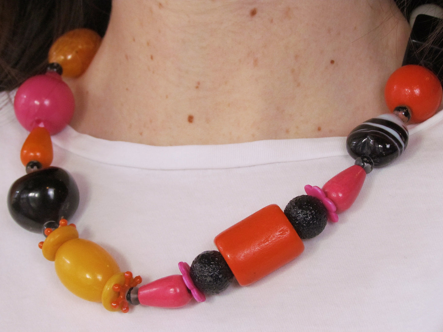 Handgemaakte multicolor ketting