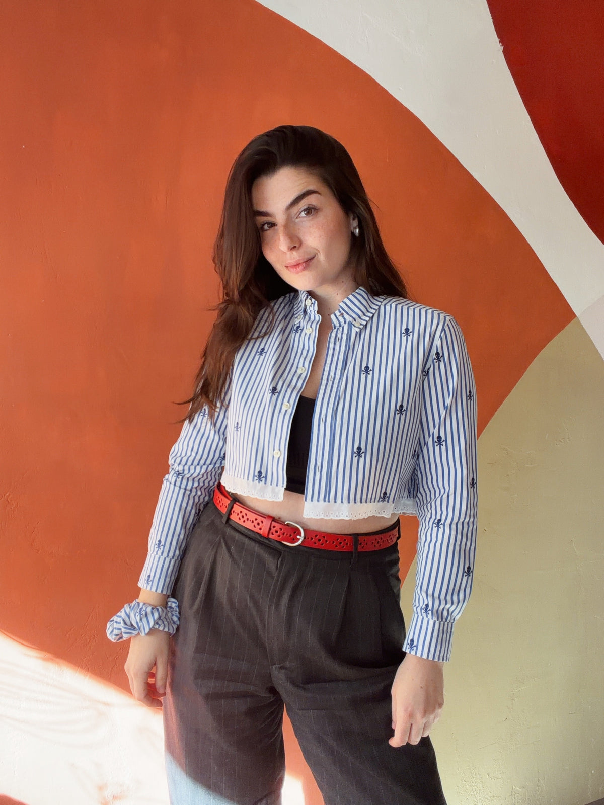 ROXY Reece | Upcycled top & scrunchie - XXS