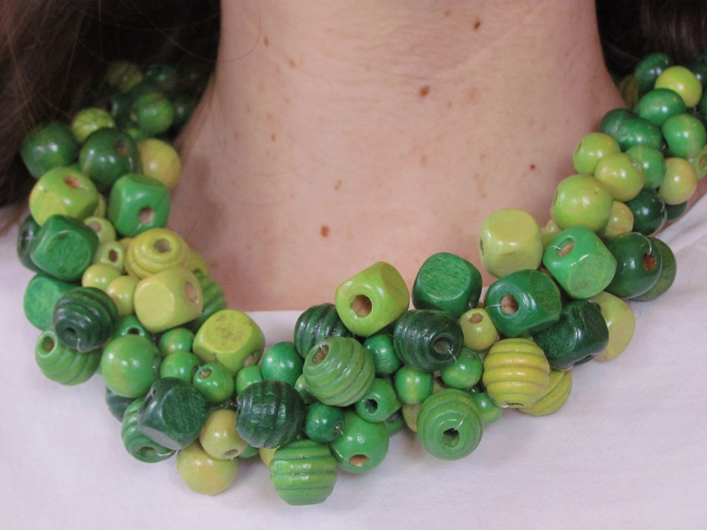 Handgemaakte groene ketting