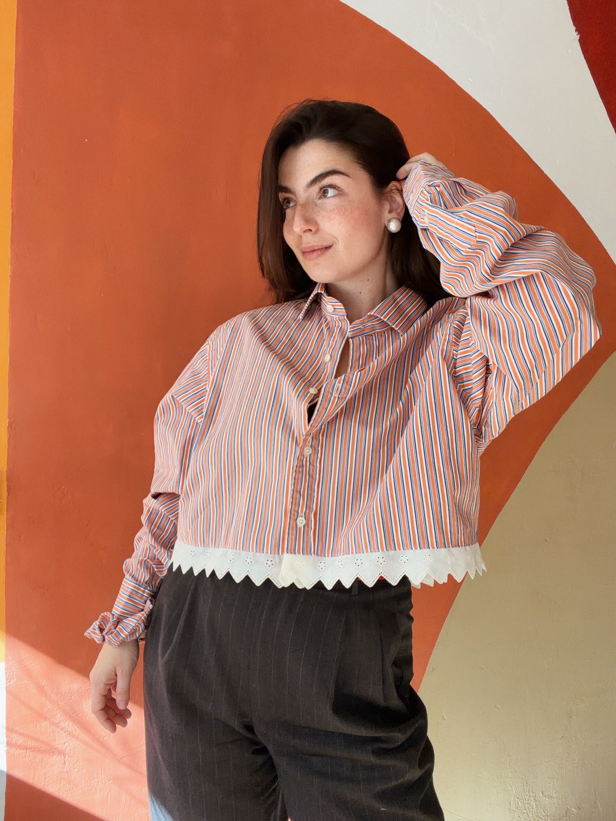 ROXY Romée | Upcycled top & scrunchie - L