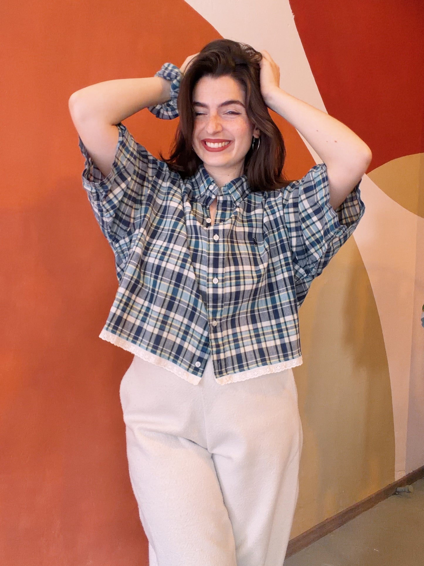 ROXY Rebecca | Upcycled top & scrunchie - XL
