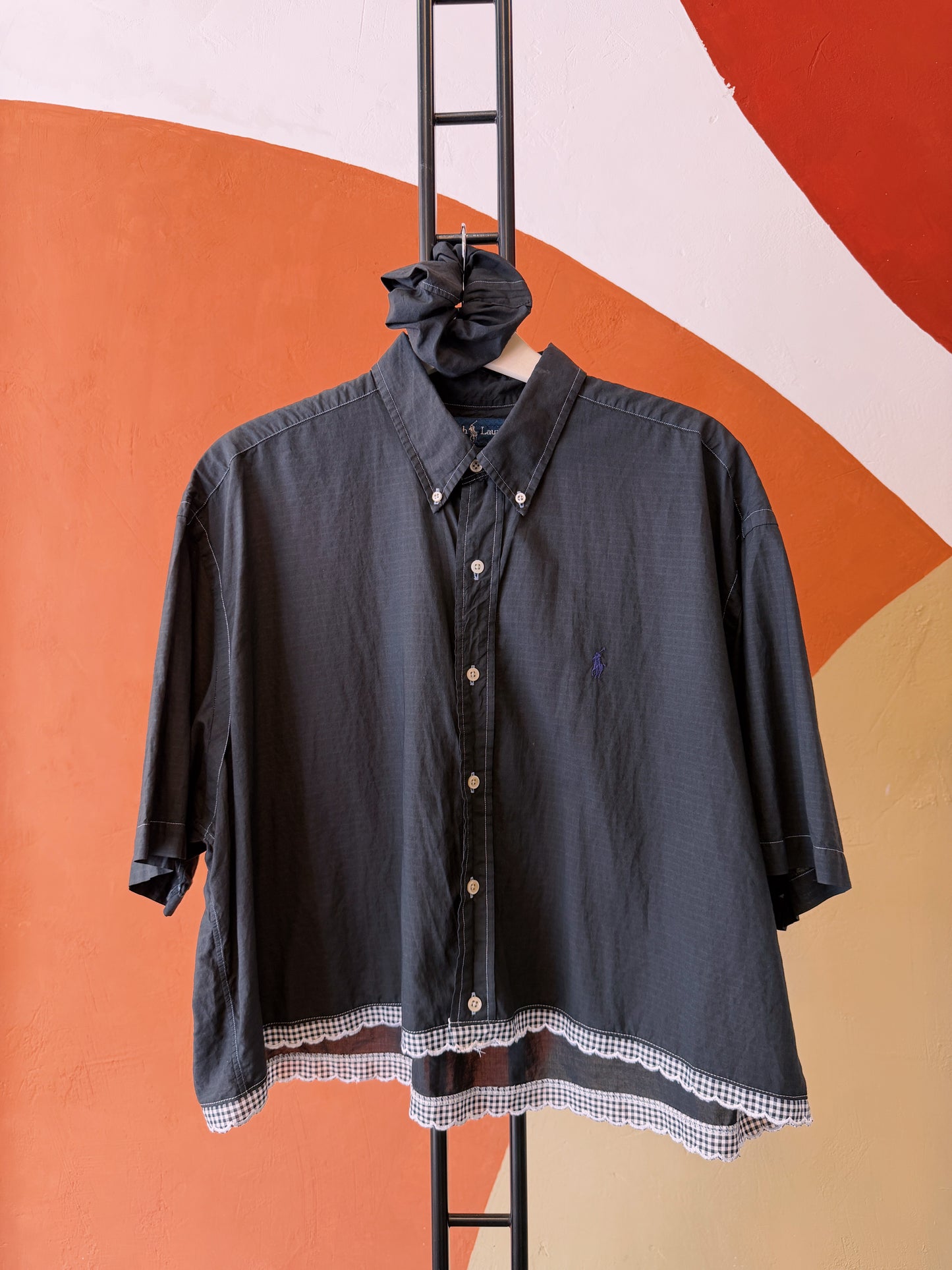 ROXY Raaf | Upcycled top & scrunchie - XL