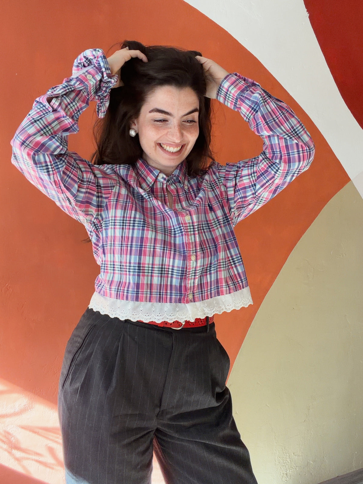 ROXY Romina | Upcycled top & scrunchie - S
