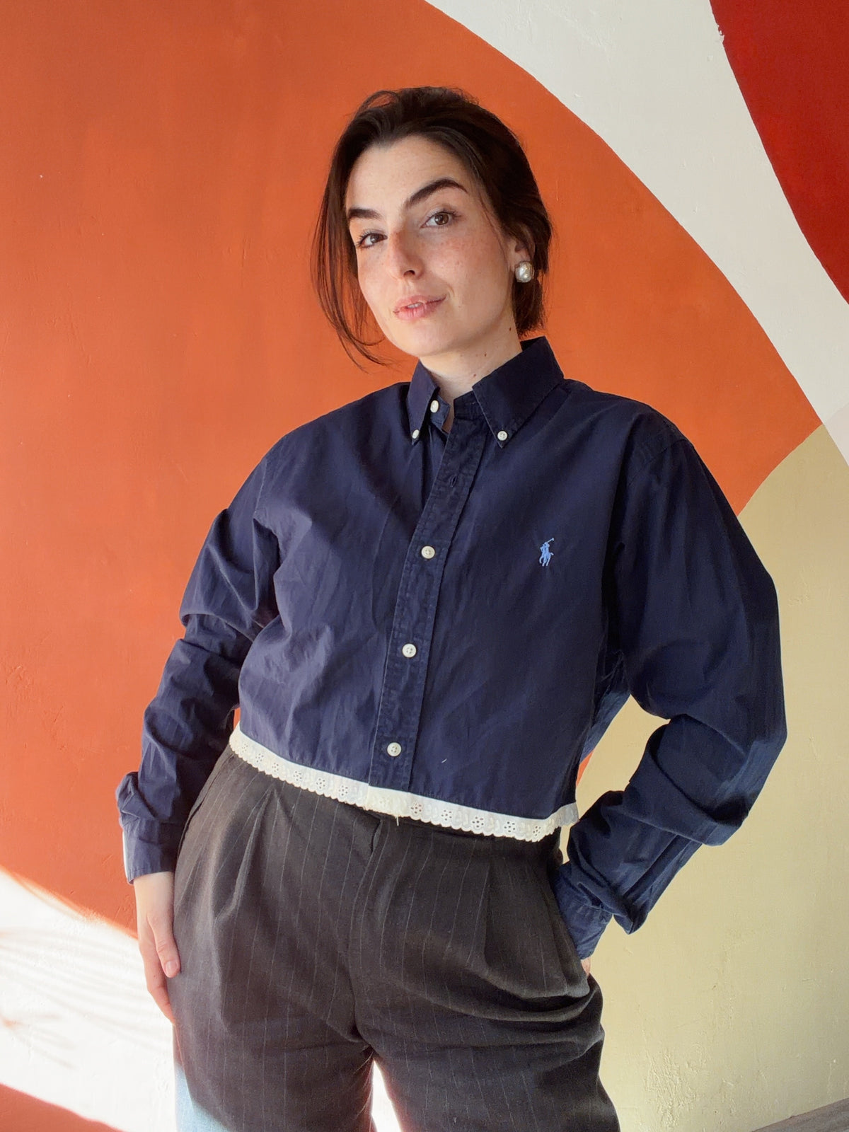 ROXY Ramona | Upcycled top & scrunchie - M