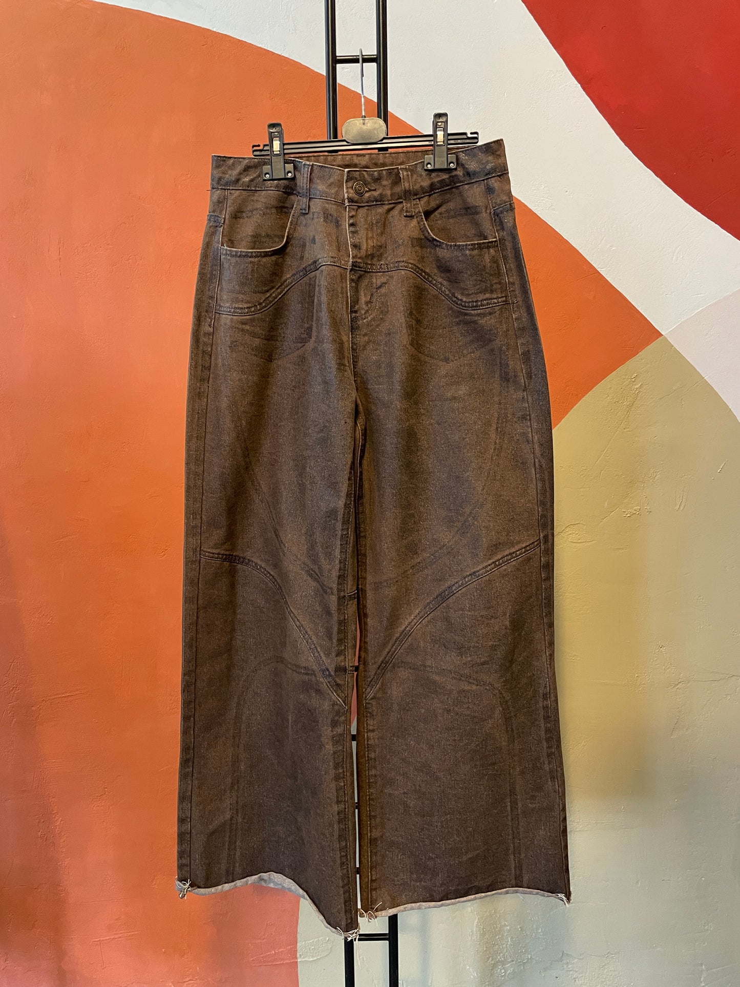 Vintage bruine broek (m)