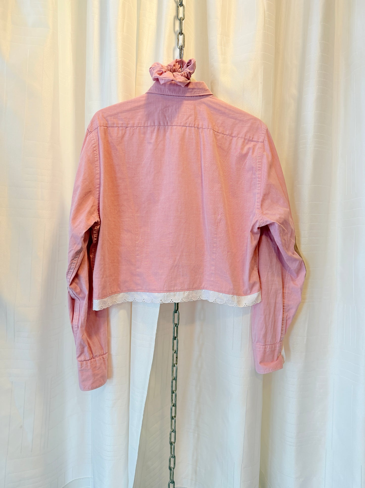 ROXY Rose | Upcycled top & scrunchie - L
