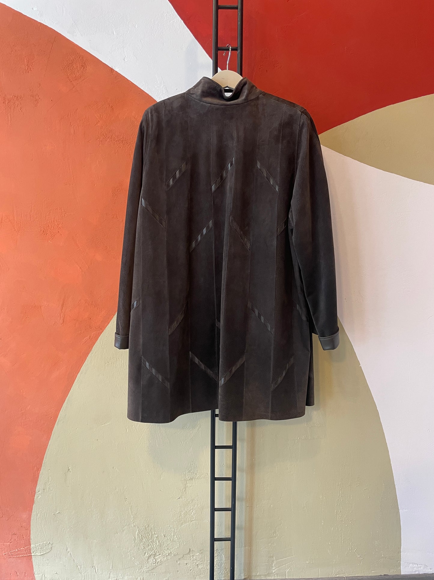 Vintage leren jas (L)