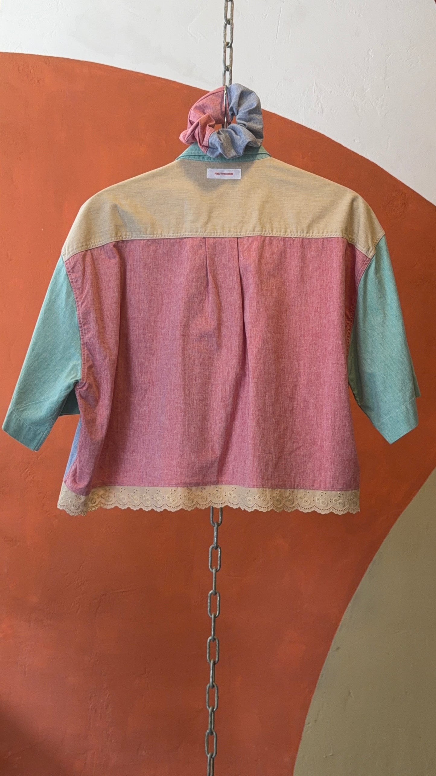 ROXY Róisín | Upcycled top & scrunchie - L