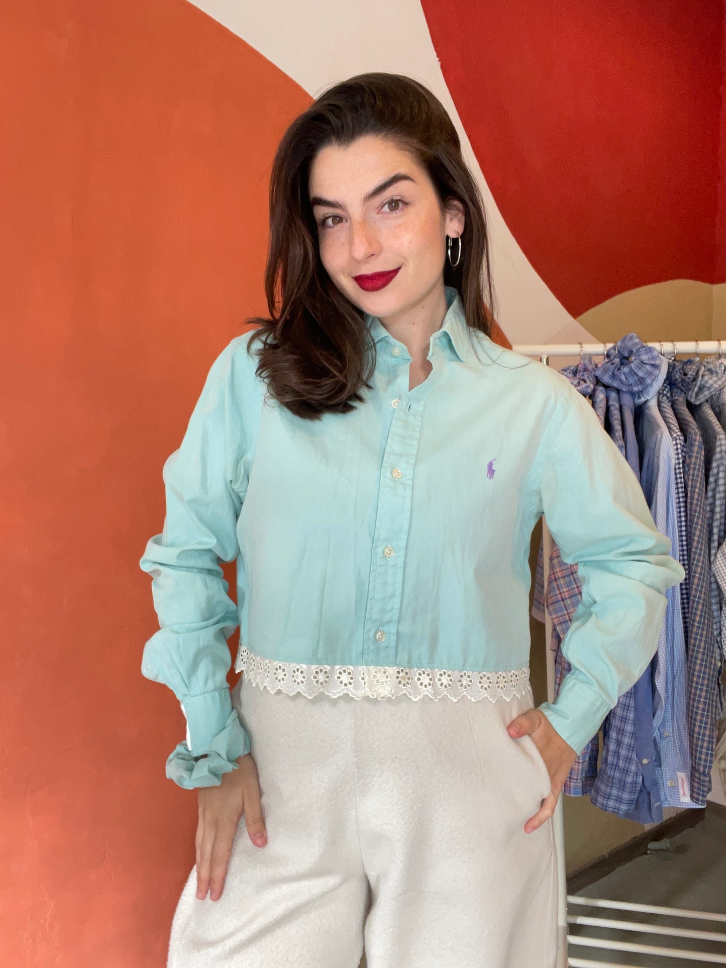 ROXY | Upcycled top & scrunchie - S