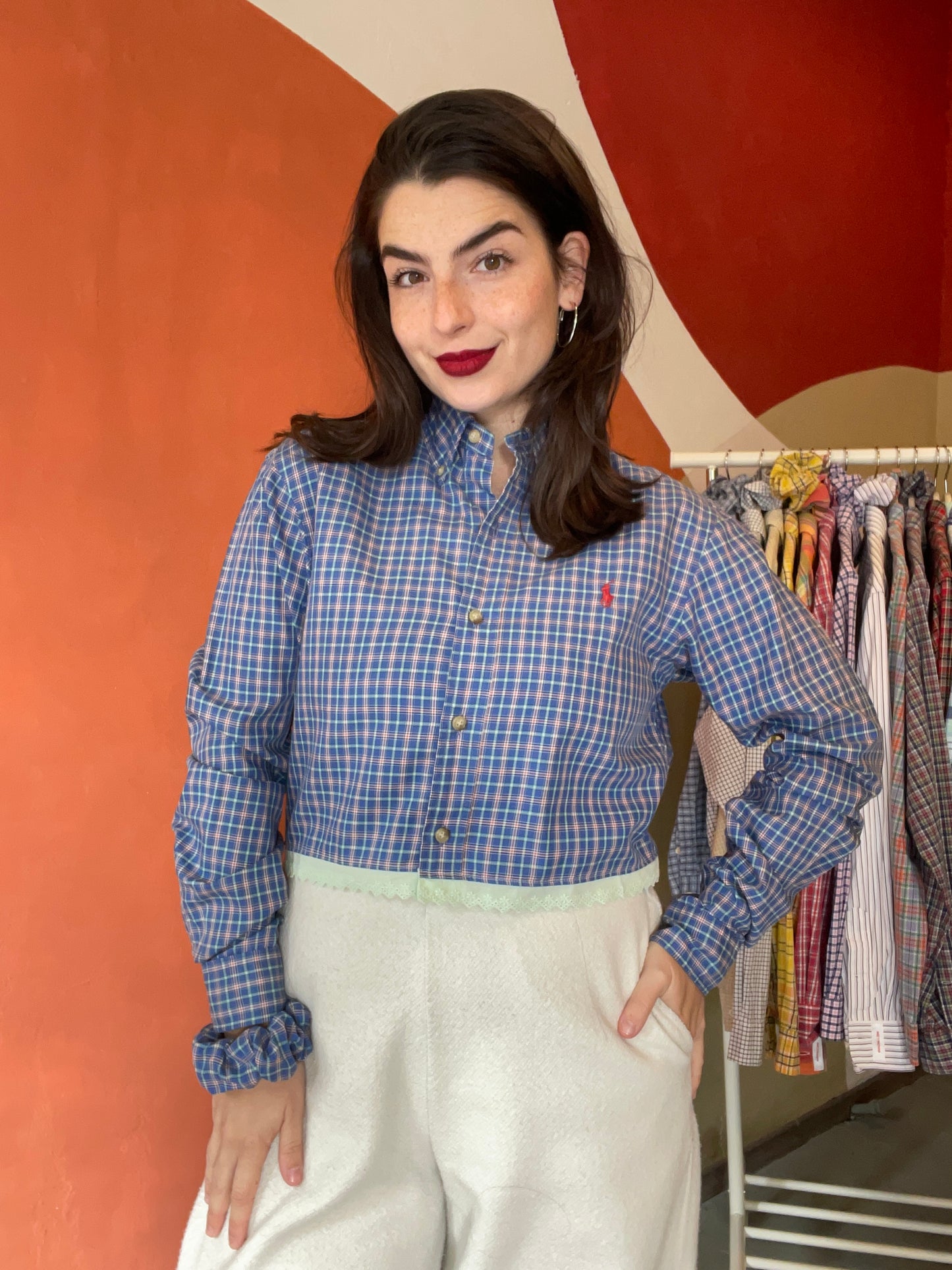 ROXY | Upcycled top & scrunchie - S