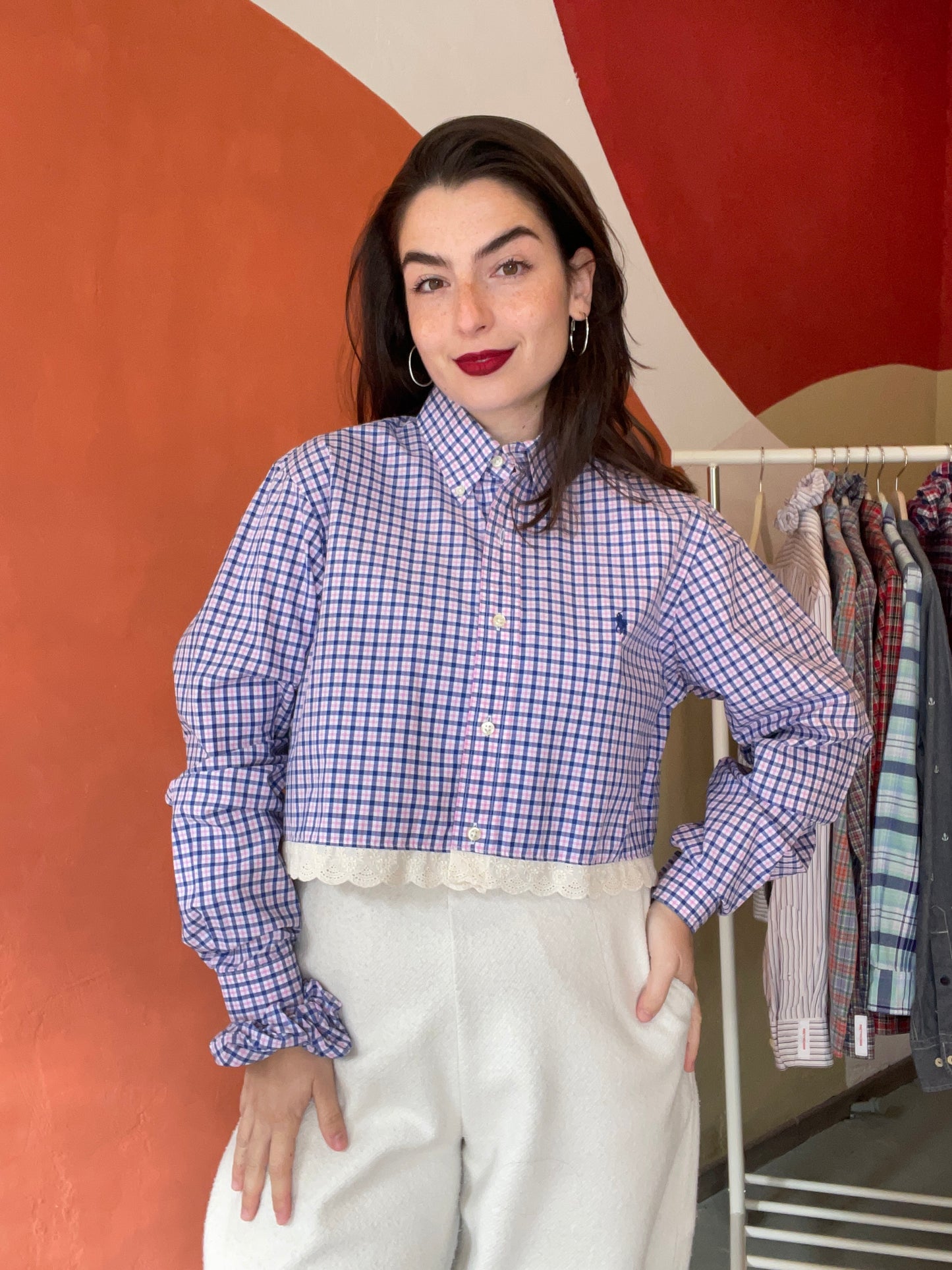 ROXY | Upcycled top & scrunchie - M