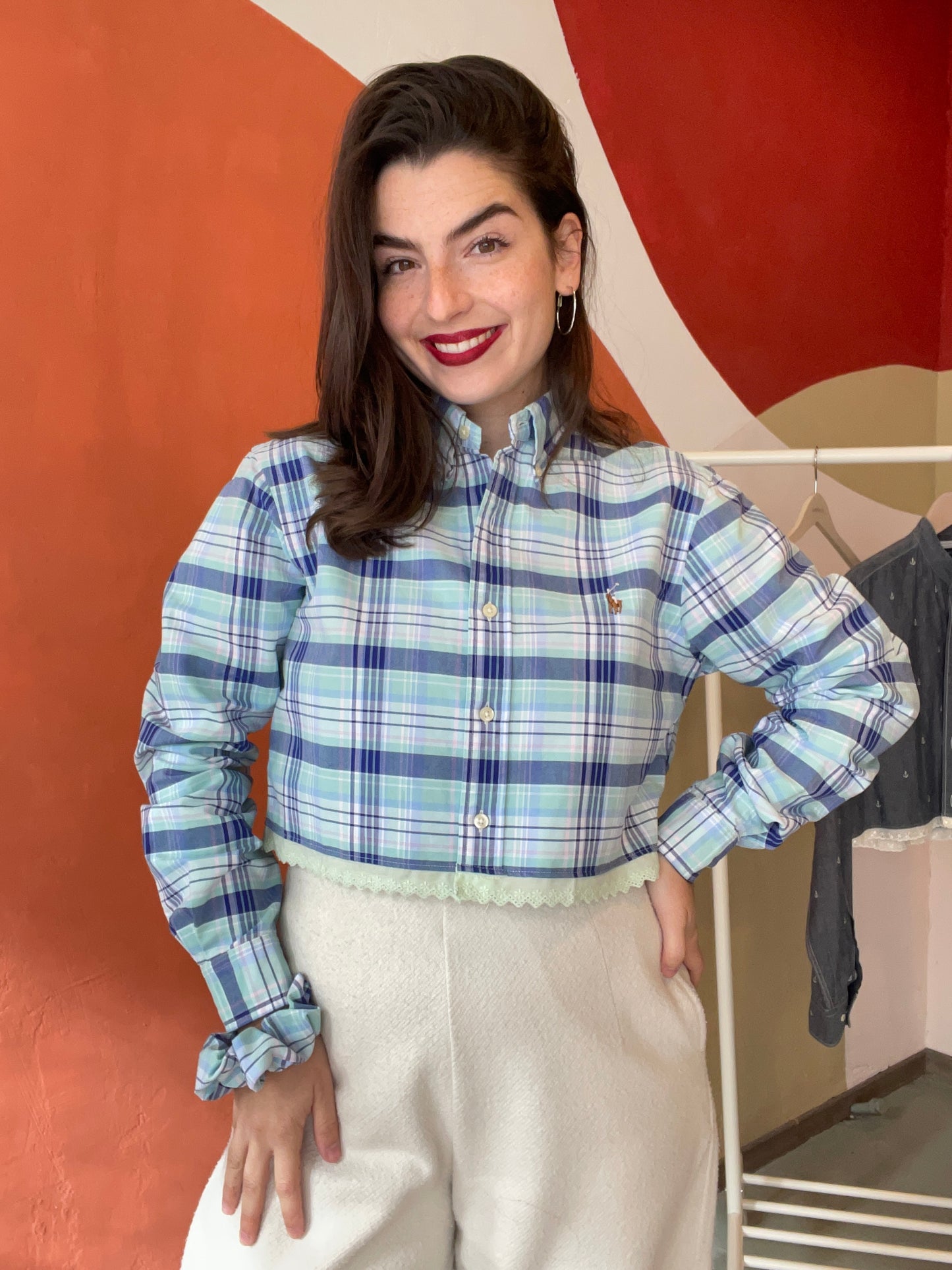 ROXY | Upcycled top & scrunchie - S