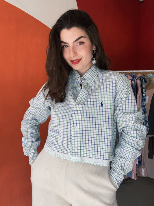 ROXY | Upcycled top & scrunchie - M