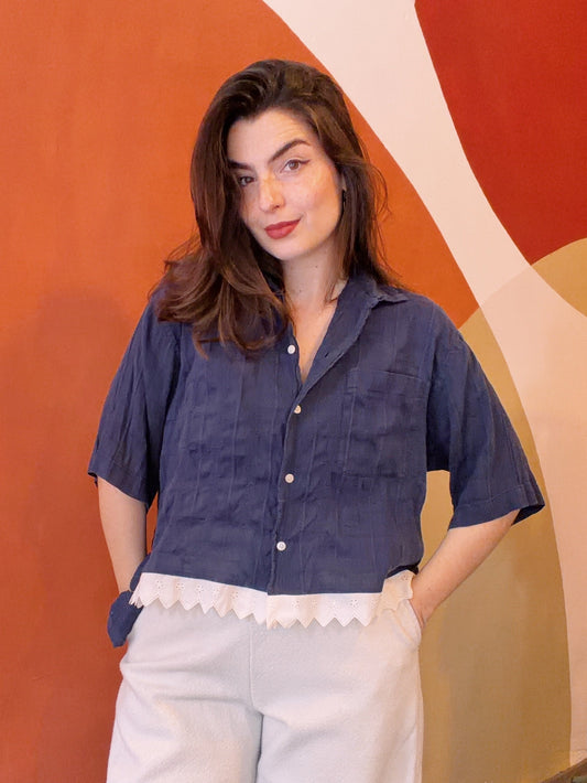 ROXY Rianne | Upcycled top & scrunchie - L