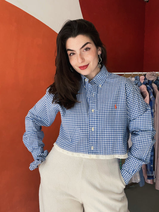 ROXY | Upcycled top & scrunchie - M