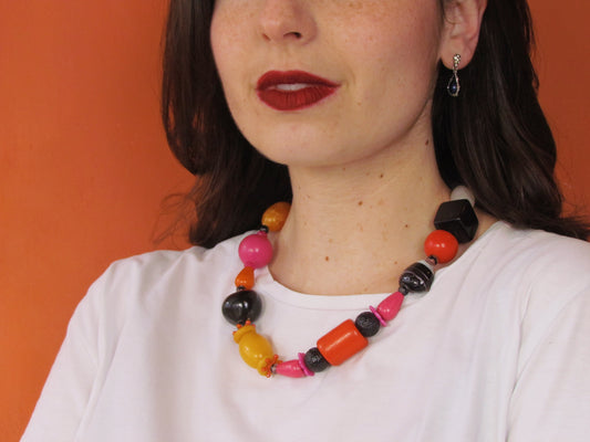 Handgemaakte multicolor ketting