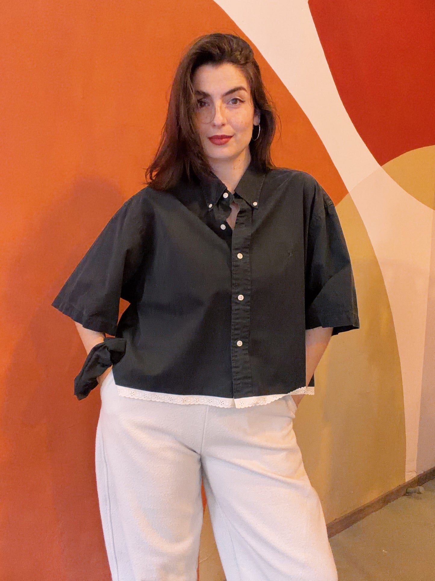ROXY Ravenna | Upcycled top & scrunchie - XL