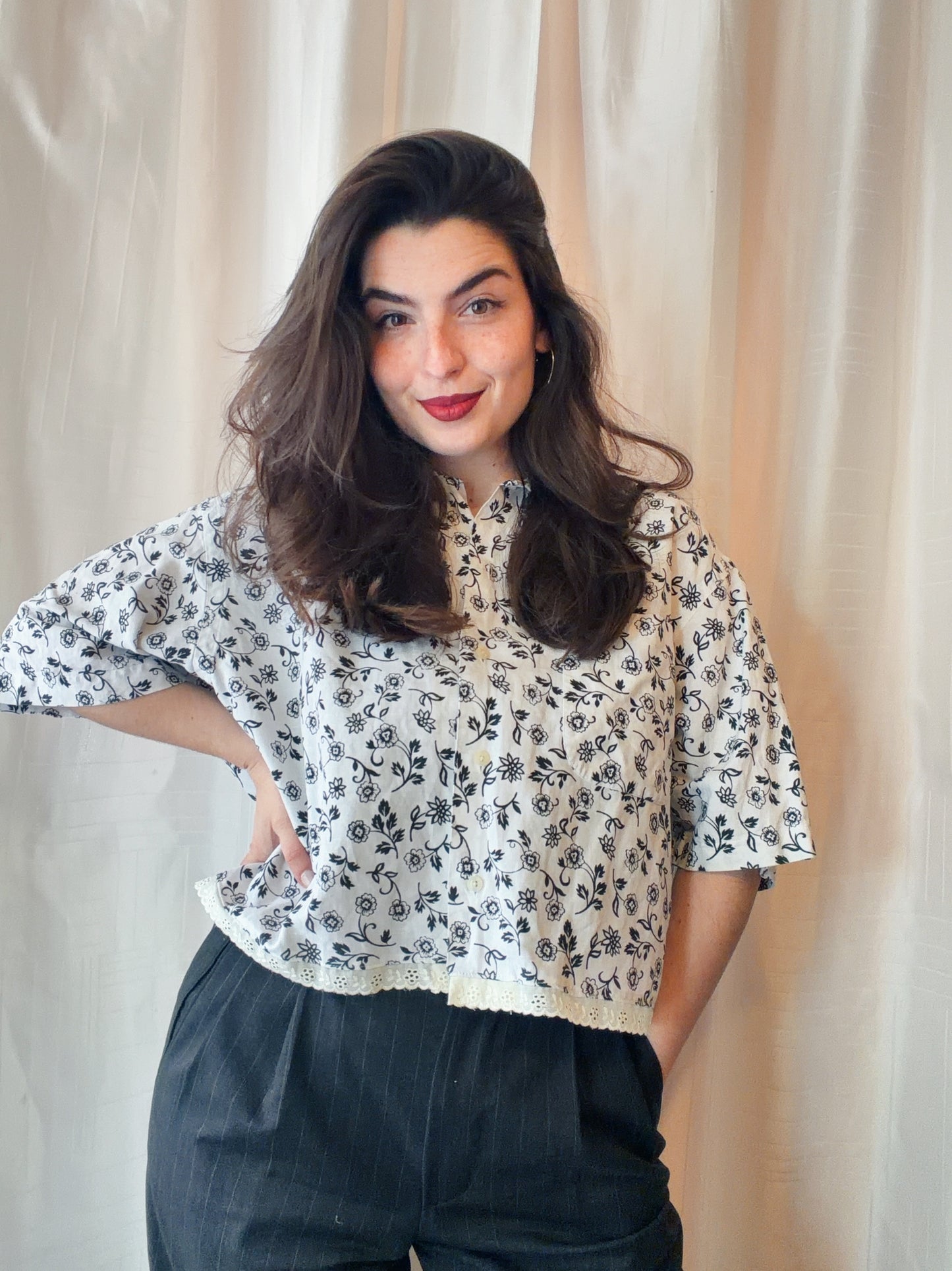 ROXY Rêve | Upcycled top & scrunchie - L