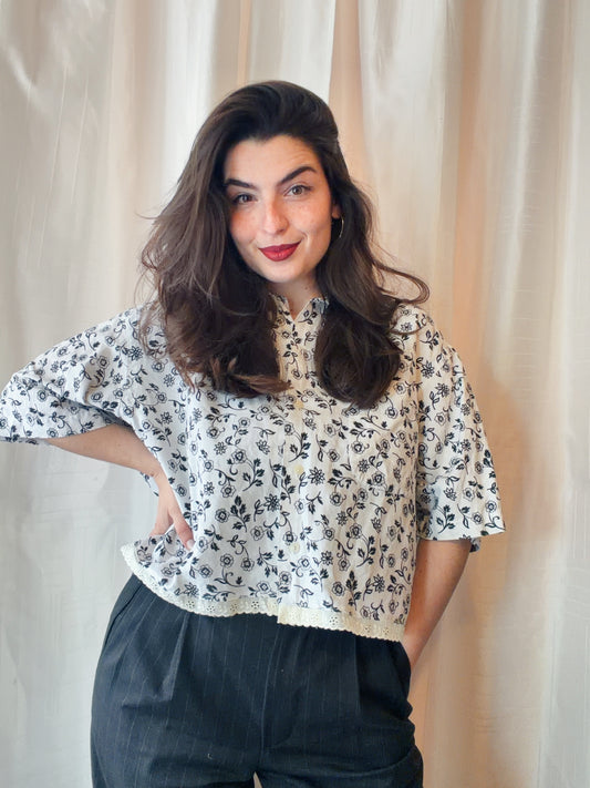 ROXY Rêve | Upcycled top & scrunchie - L