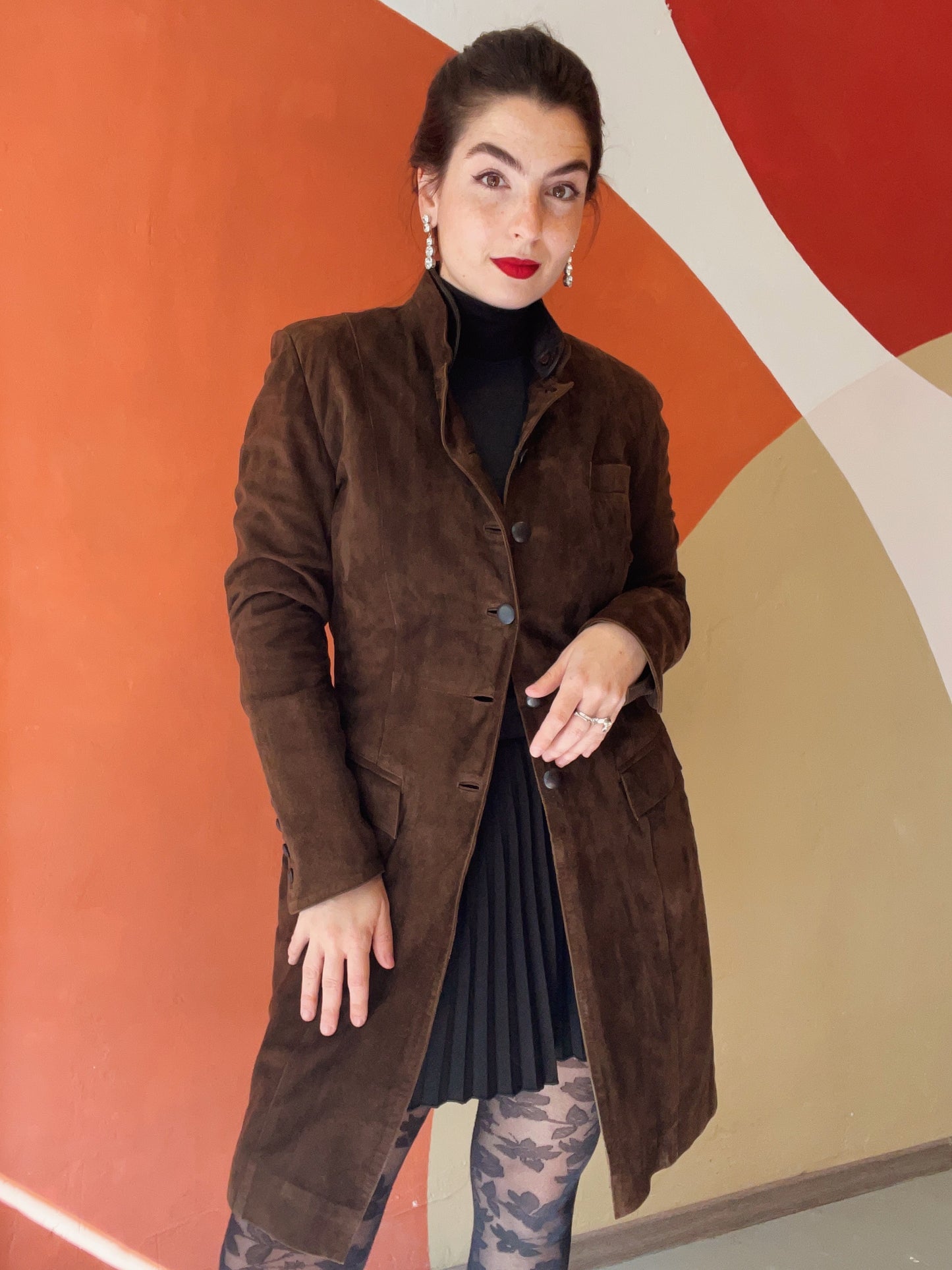 Anna Lascata suède jas - M
