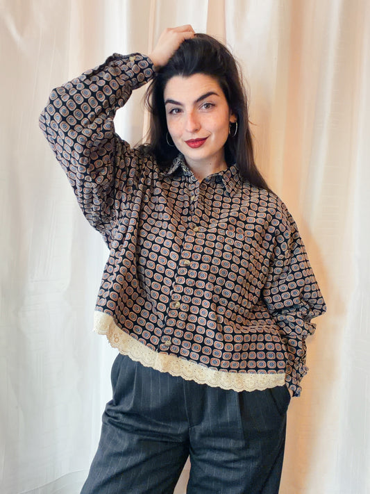 ROXY Rhosyn | Upcycled top & scrunchie - XL