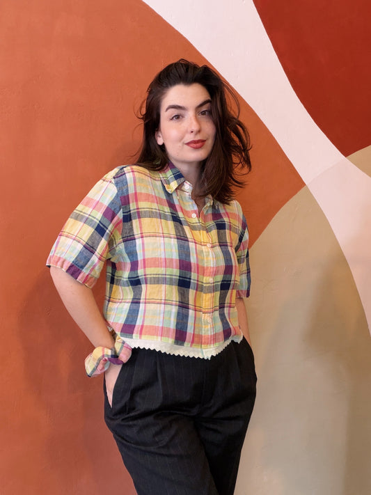 ROXY Rue | Upcycled top & scrunchie - M