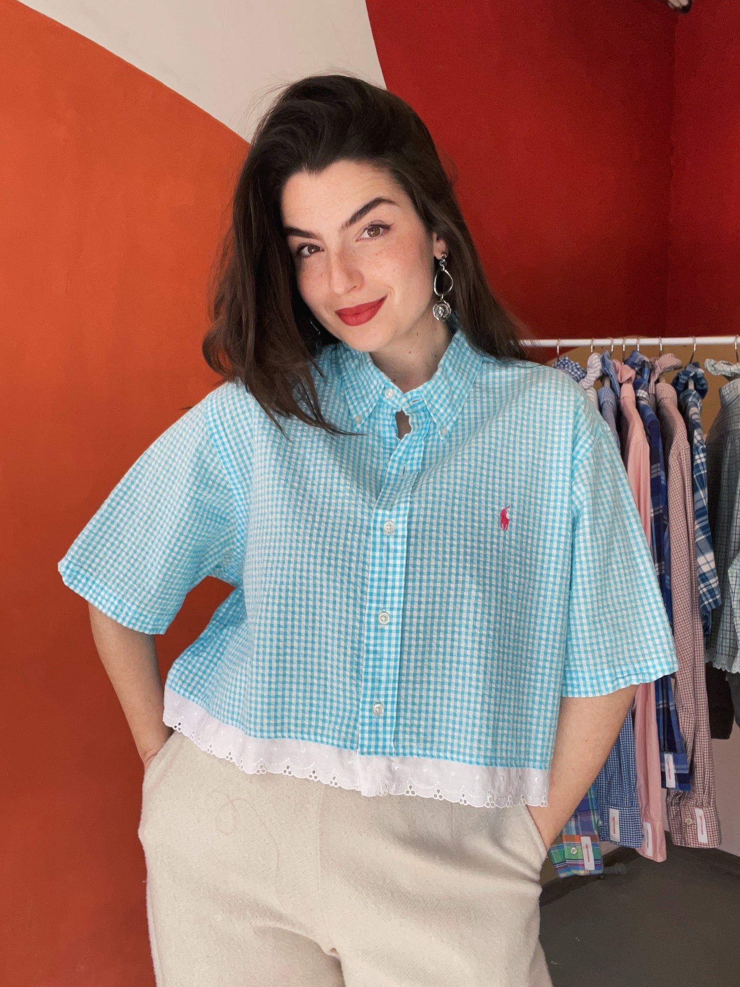 ROXY | Upcycled top & scrunchie - XL