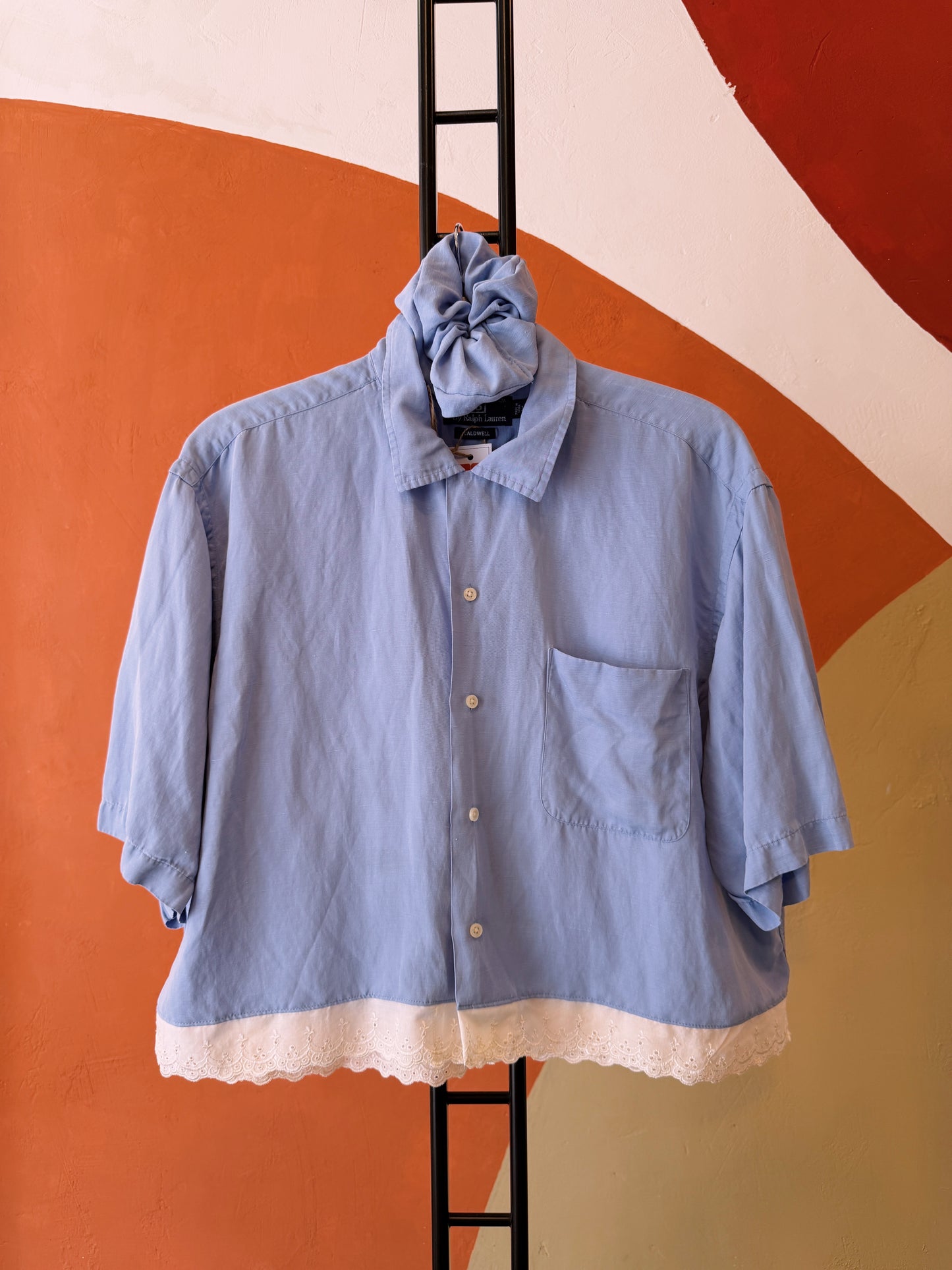 ROXY Rivka | Upcycled top & scrunchie - XL