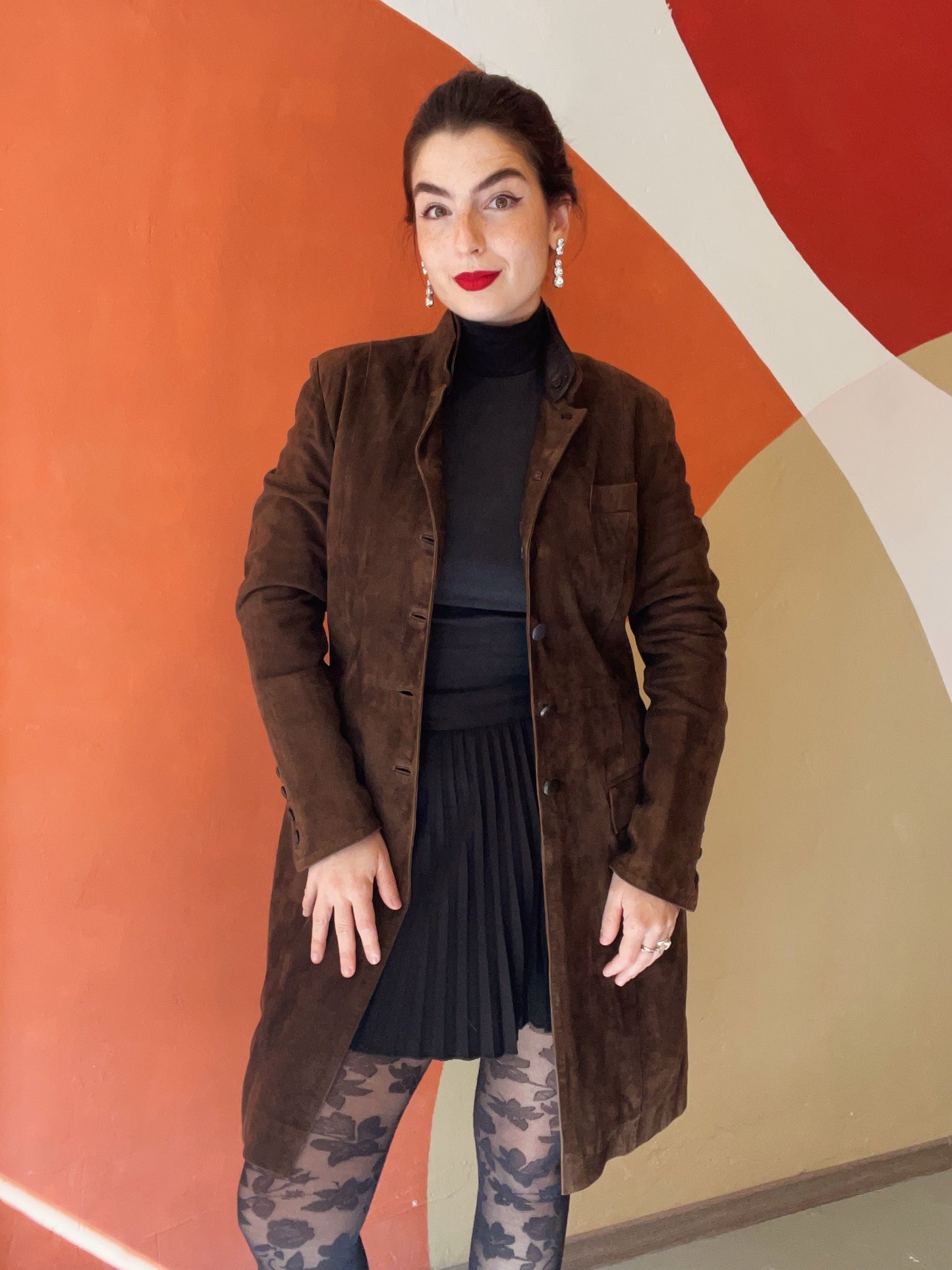 Anna Lascata suède jas - M