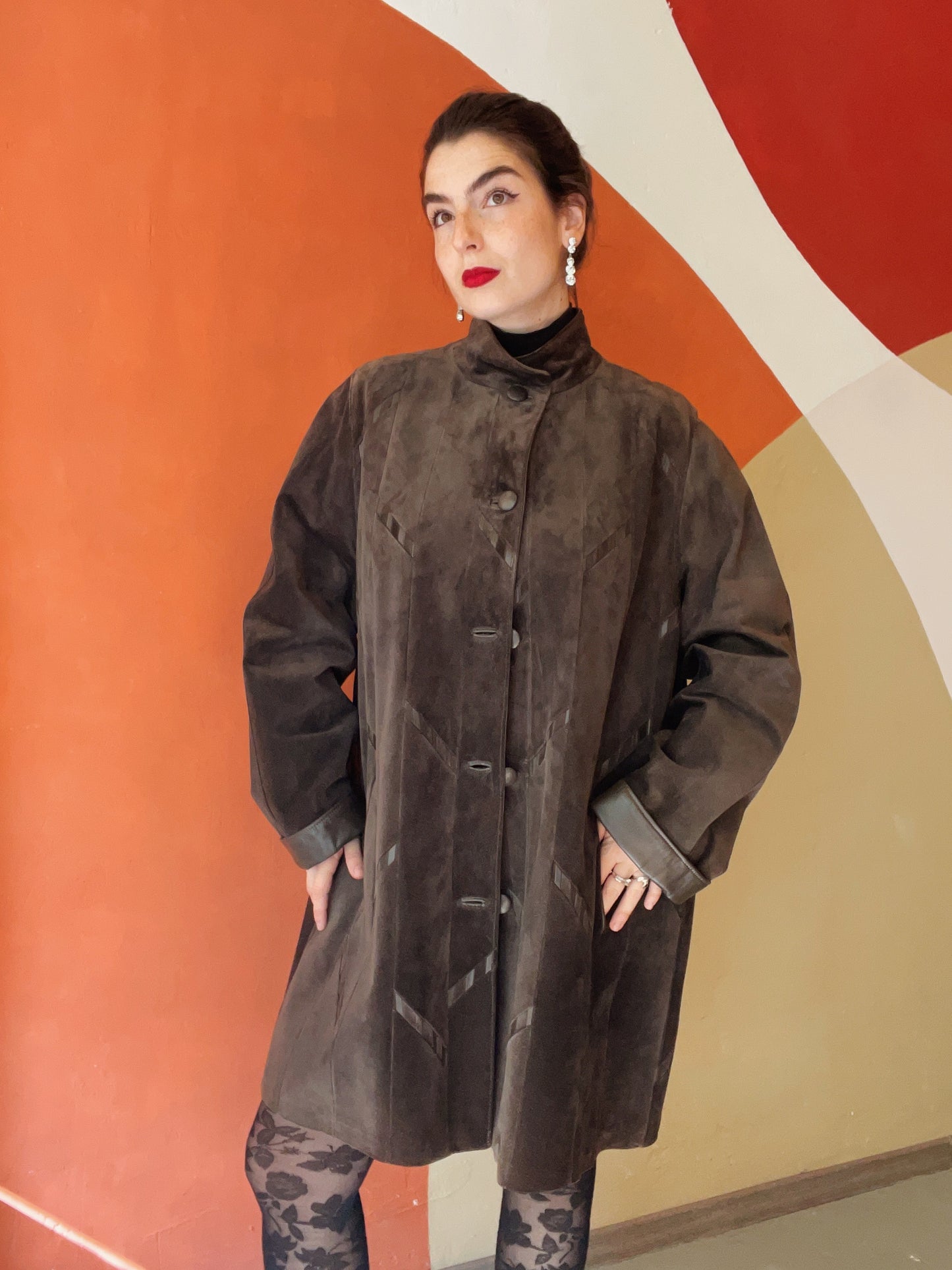 Sally suède leren jas - L