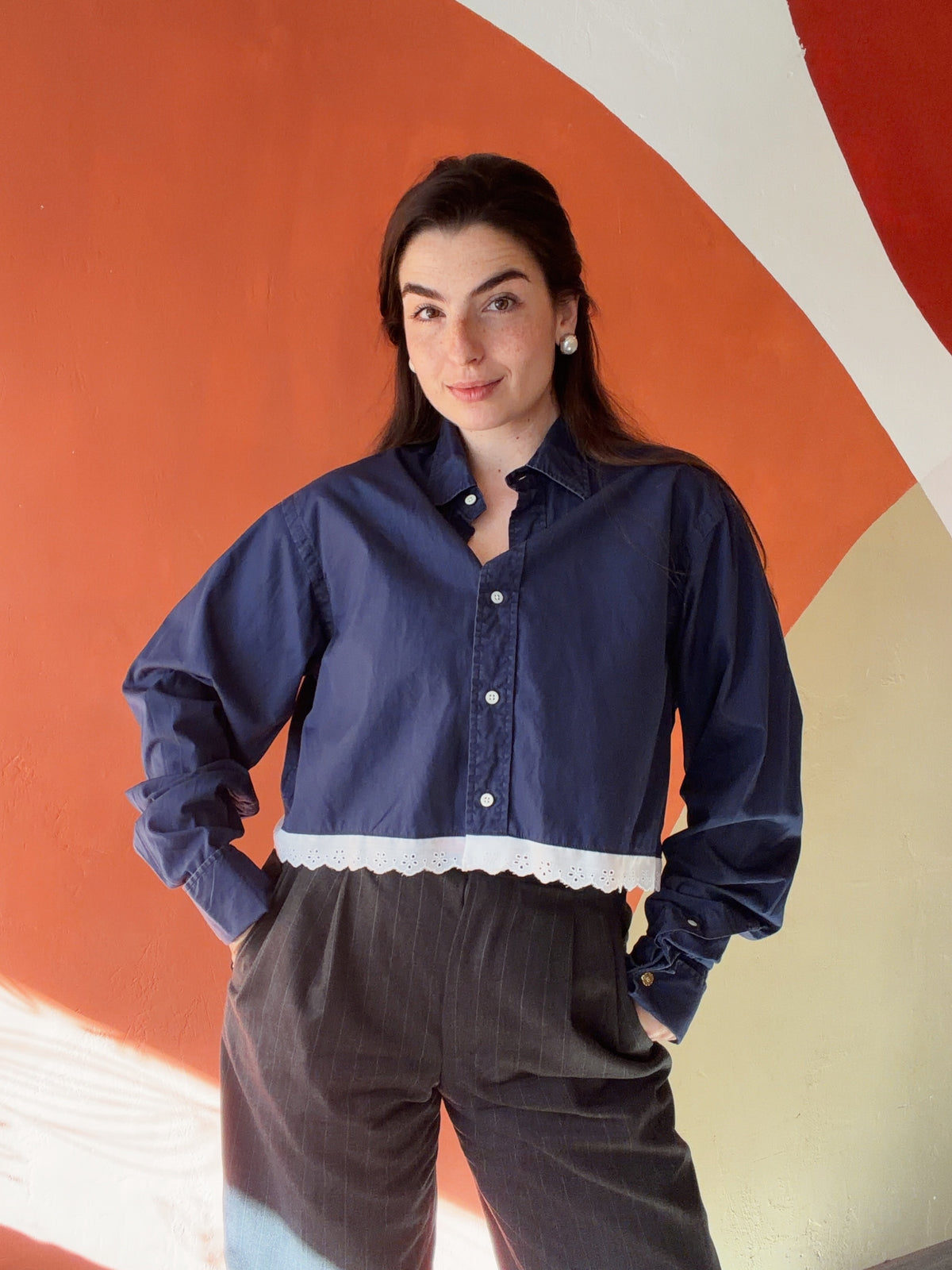 ROXY Rosanna | Upcycled top & scrunchie - L