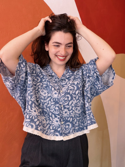 ROXY Rosaleen | Upcycled top & scrunchie - XL