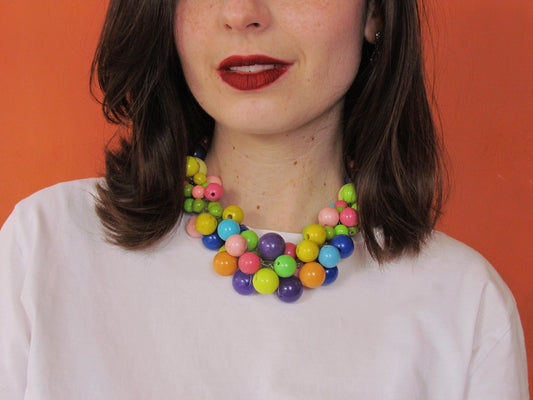 Handgemaakte multicolor ketting