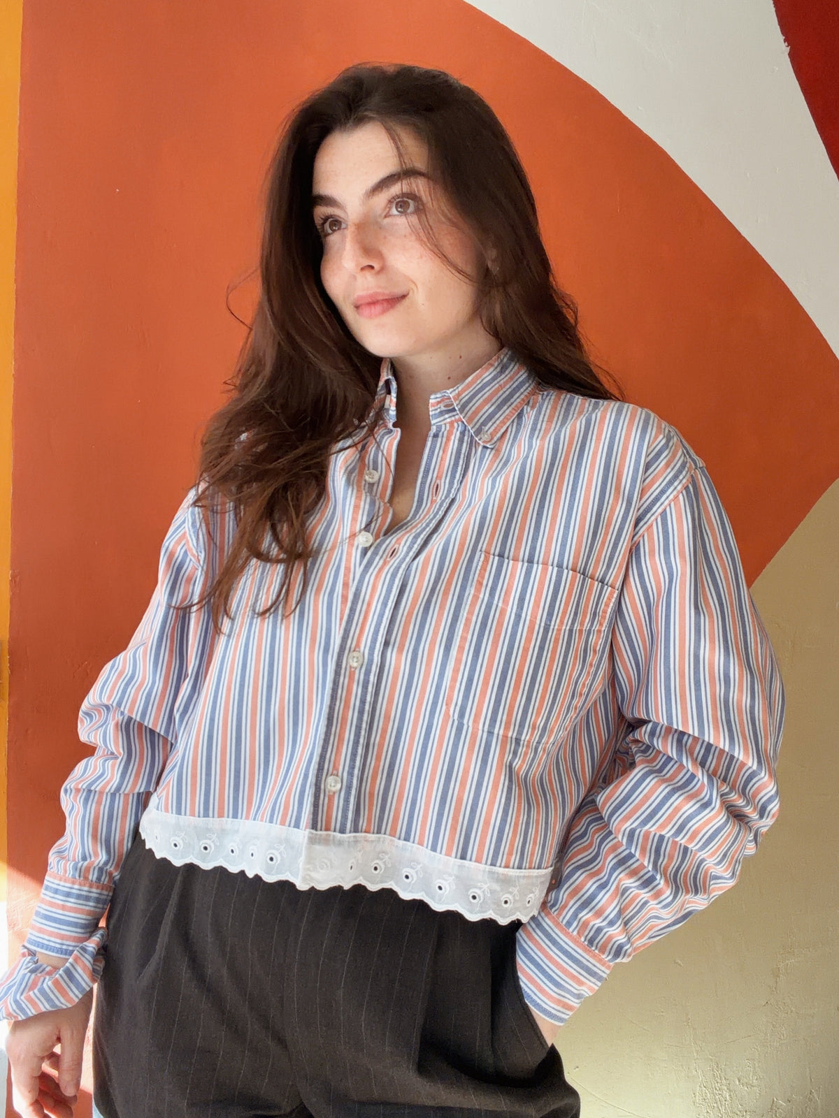 ROXY Roma | Upcycled top & scrunchie - L