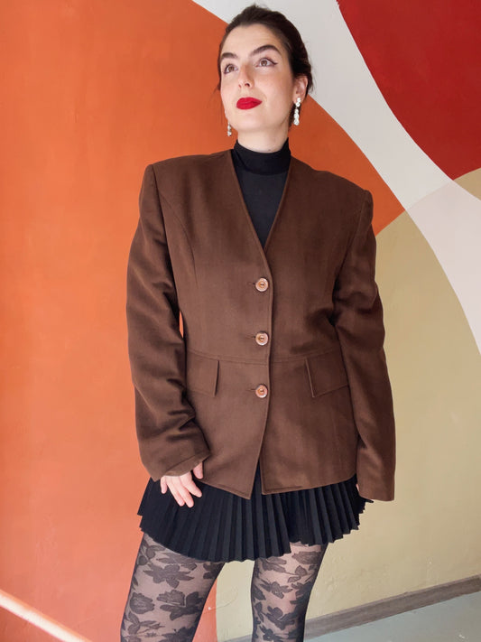 Bea bruine blazer - L