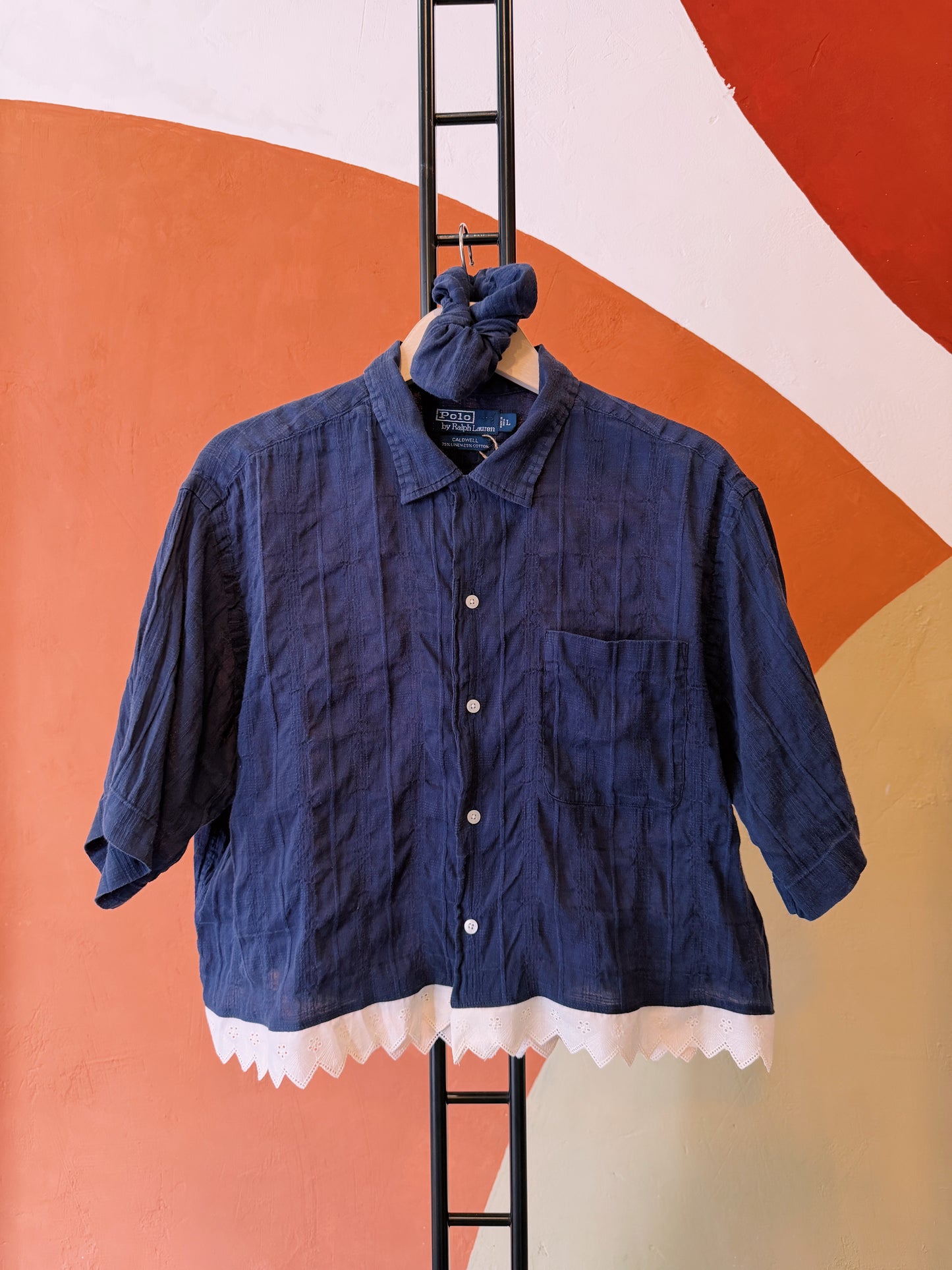 ROXY Rianne | Upcycled top & scrunchie - L