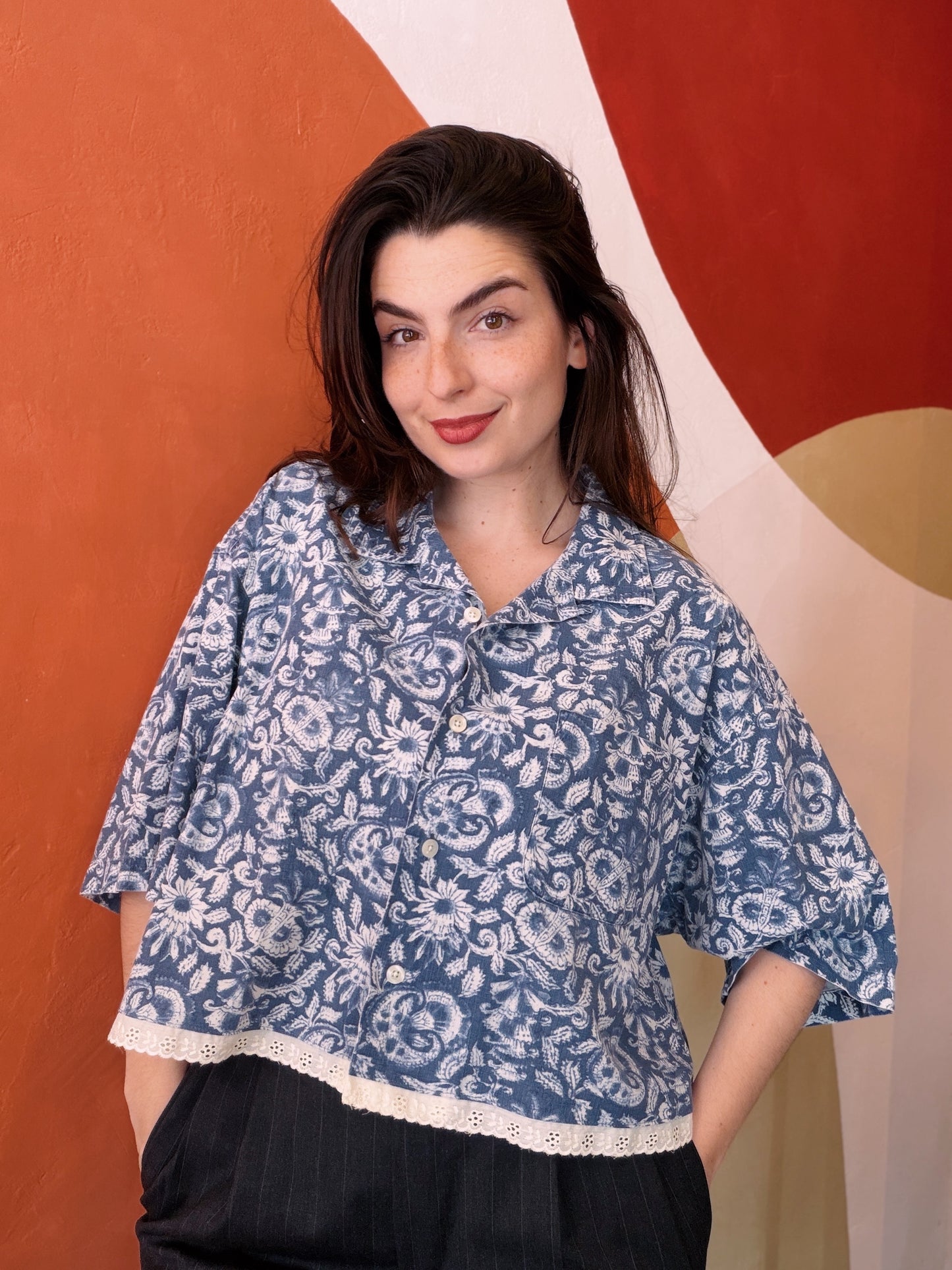 ROXY Rosaleen | Upcycled top & scrunchie - XL