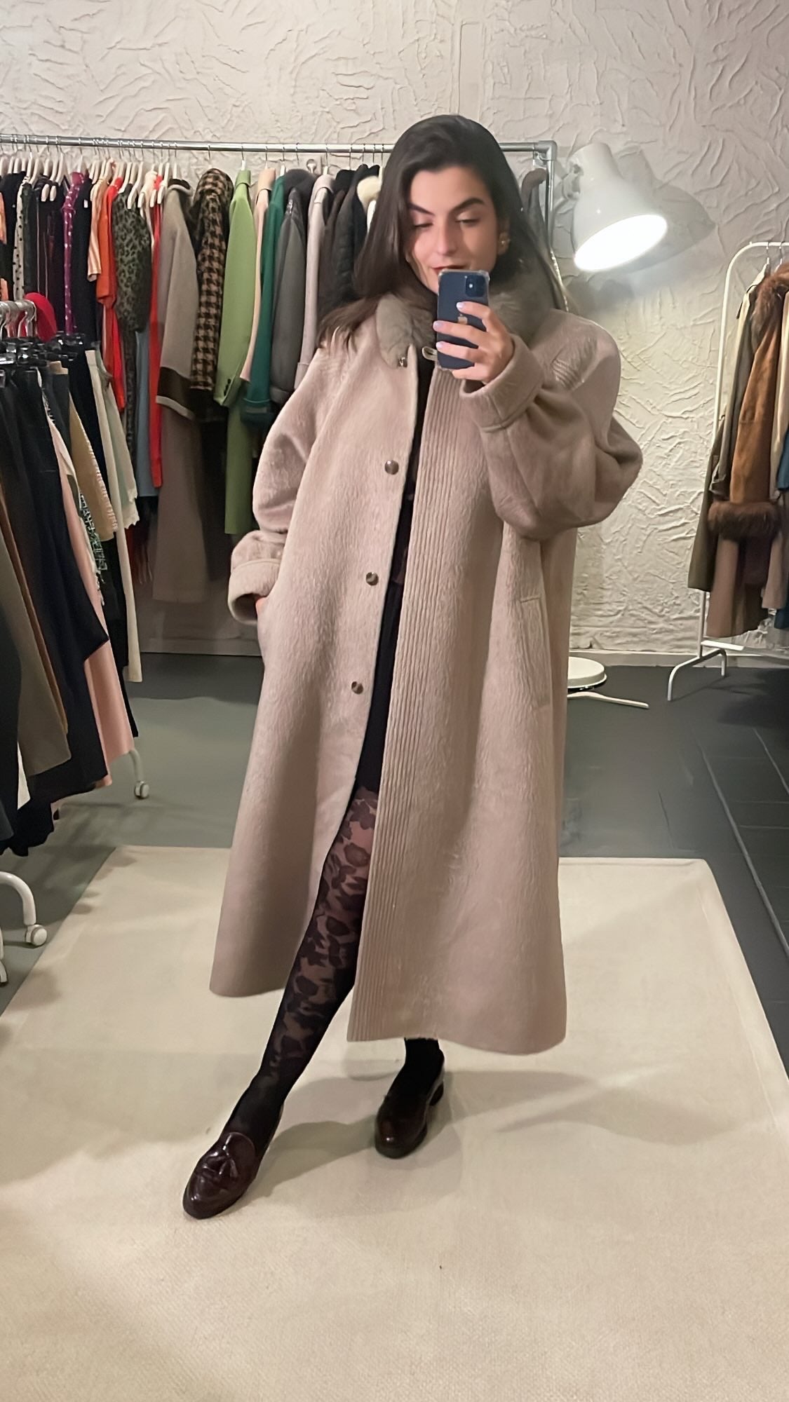 Lauren lama Mantel - L