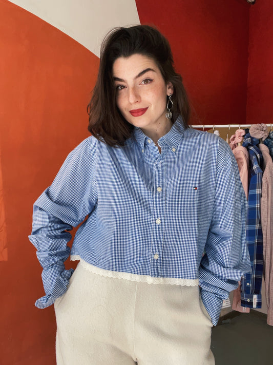 ROXY | Upcycled top & scrunchie - M