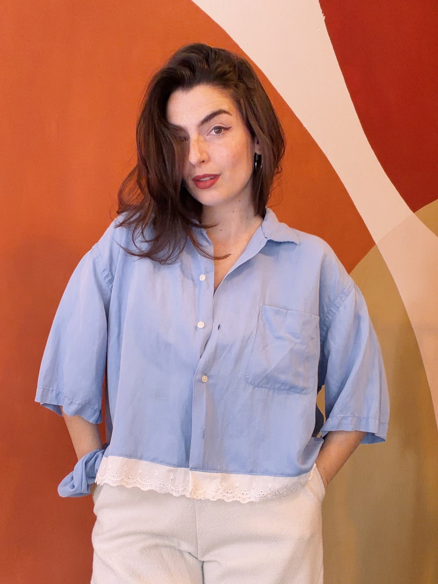 ROXY Rivka | Upcycled top & scrunchie - XL