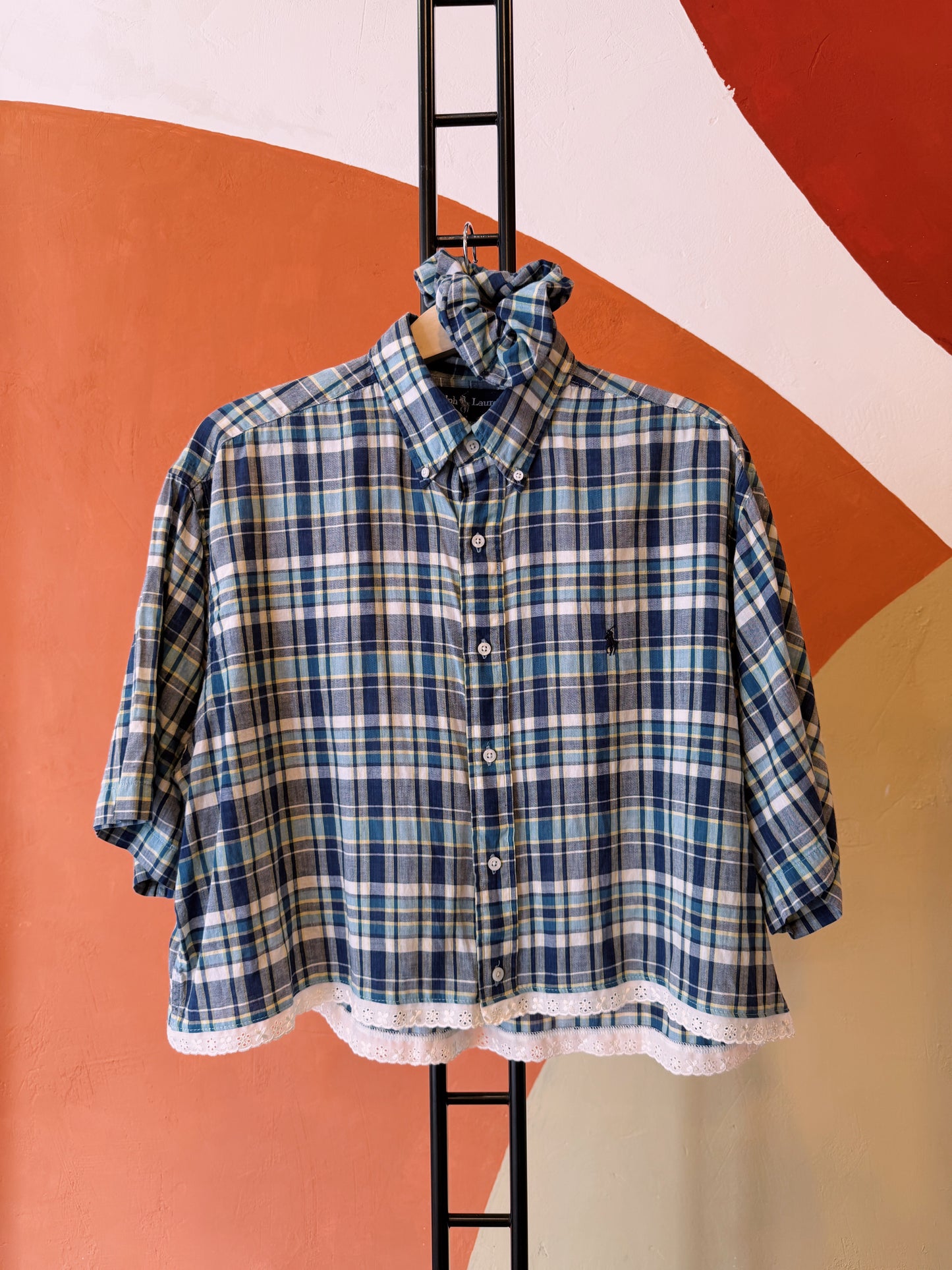 ROXY Rebecca | Upcycled top & scrunchie - XL