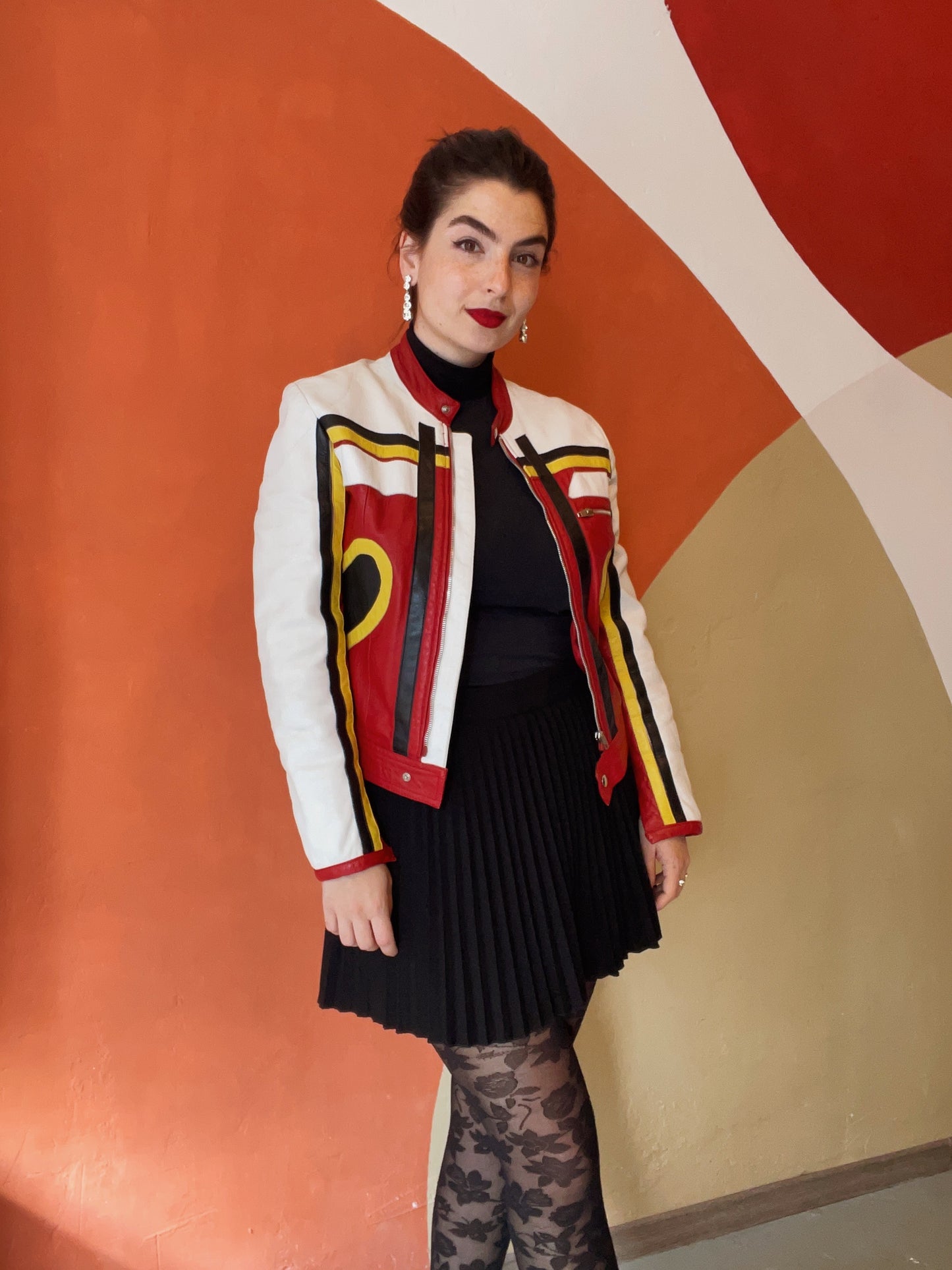 Larissa leren motorjack - s