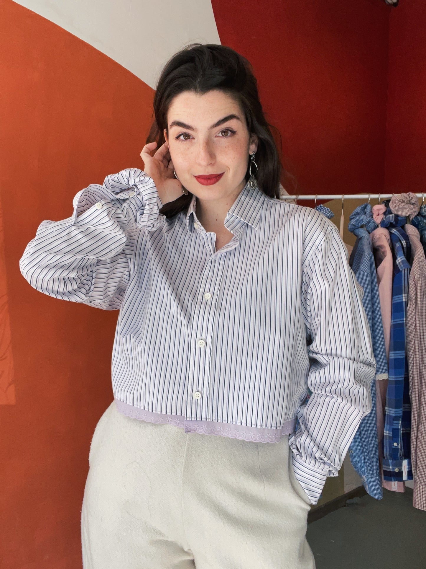 ROXY Rosie | Upcycled top & scrunchie - M