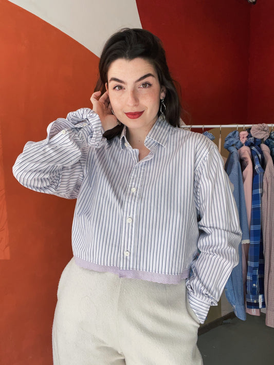 ROXY | Upcycled top & scrunchie - M