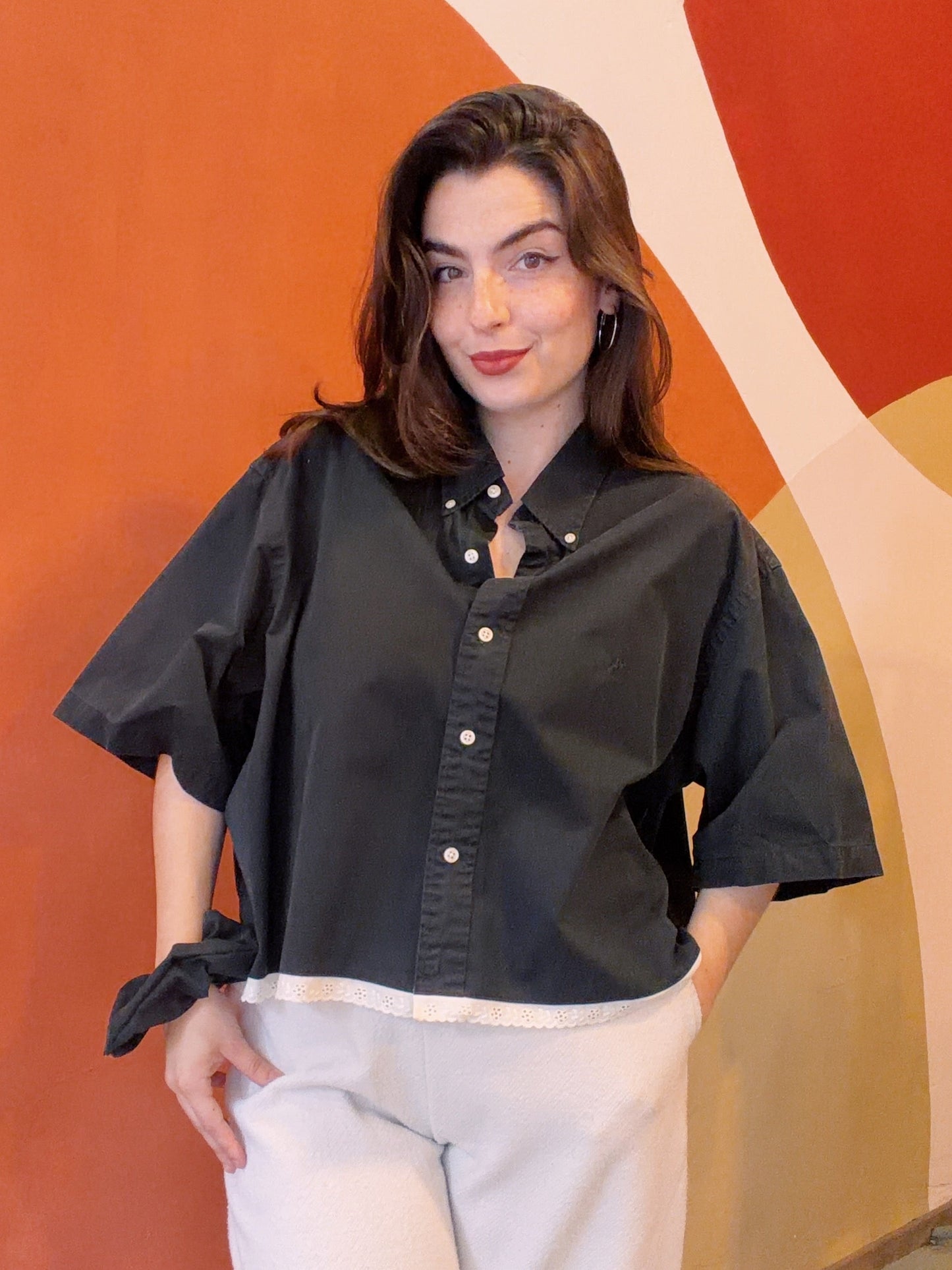 ROXY Ravenna | Upcycled top & scrunchie - XL