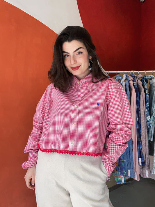 ROXY | Upcycled top & scrunchie - L