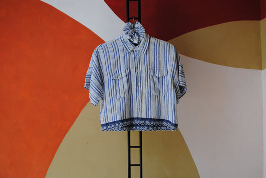 ROXY | Upcycled top & scrunchie - XL