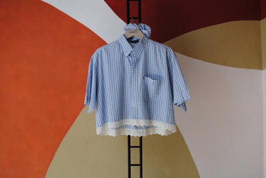 ROXY | Upcycled top & scrunchie - XL