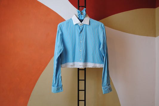ROXY | Upcycled top & scrunchie - M