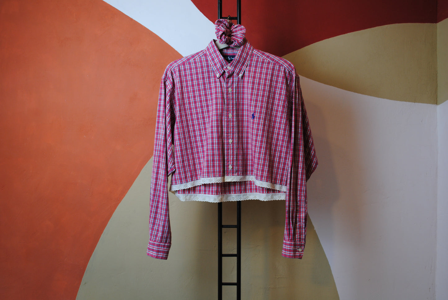 ROXY | Upcycled top & scrunchie - M